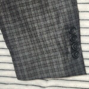 42‎ Slim Fit Blazer Awearness Kenneth Cole Gray Black Plaid NEW $170 Jacket